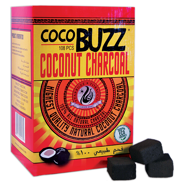108 Pcs Starbuzz Coconut Natural Charcoal Coco Shisha Charcoal 1KG