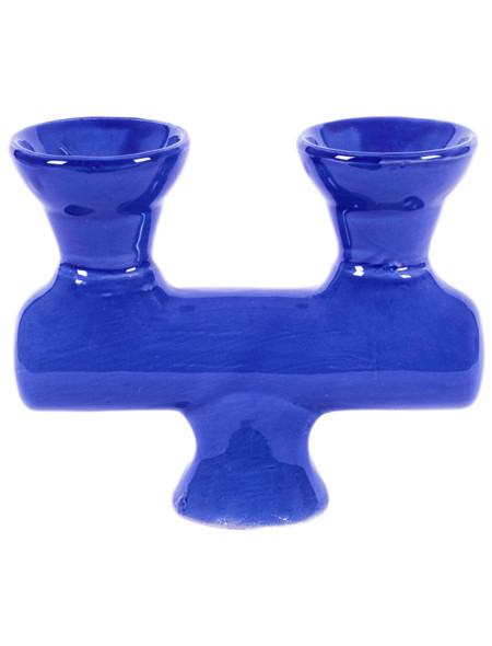 Blue Double Head Ceramic Bowl