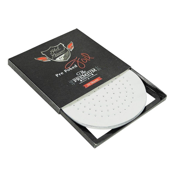 Black Diamond Pre-Poked Hookah Foil 50 PCS Heavy Duty 5.5 Inches
