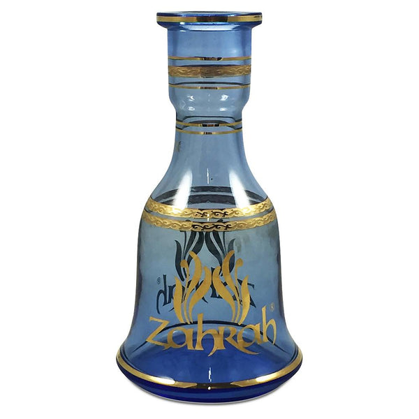 Zahrah Hand Made Bohemian Czech Republic Base with 24K Gold Filigree-Blue