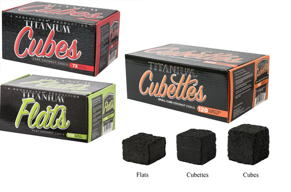 Hookah John Titanium Coals Combo Deal