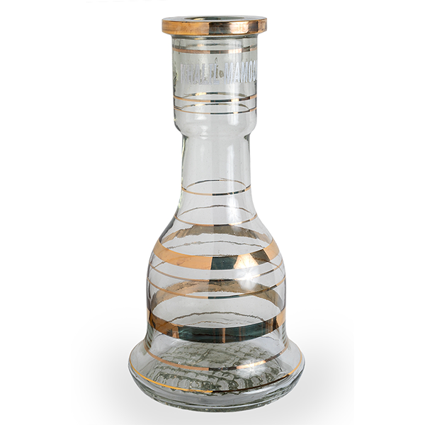 Egyptian 12" Tall Hookah Glass Gold Base