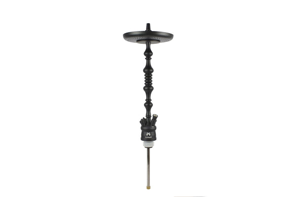 Zahrah Spade Hookah Stem with 9" Aluminum Tray (BLACK)