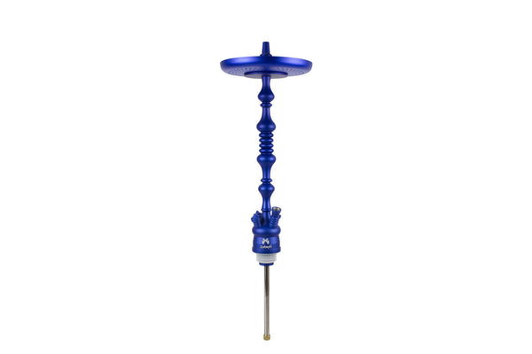 Zahrah Spade Hookah Stem with 9" Aluminum Tray (BLUE)