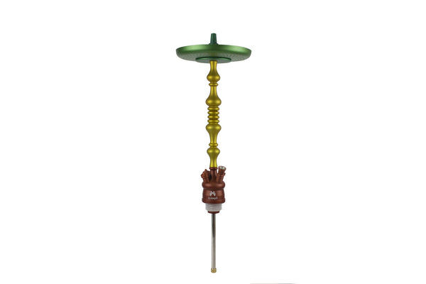 Zahrah Spade Hookah Stem with 9" Aluminum Tray (Multi-Color)
