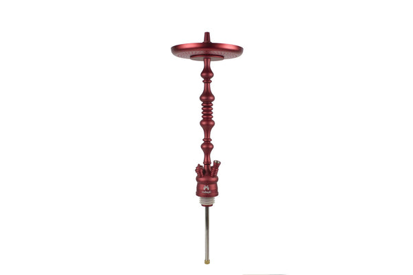 Zahrah Spade Hookah Stem with 9" Aluminum Tray (RED)