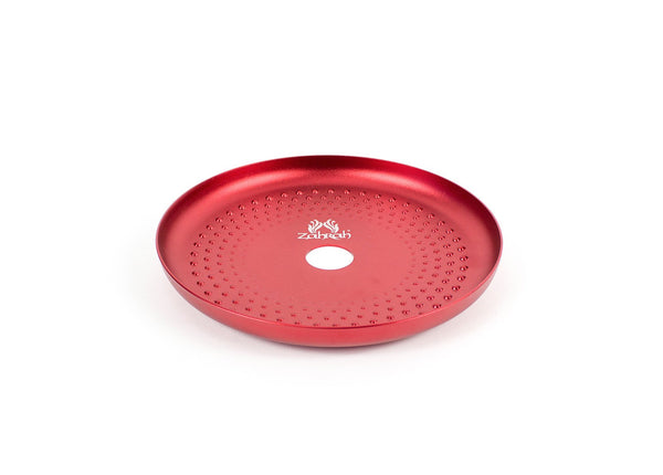 Zahrah Spade Hookah Stem with 9" Aluminum Tray (RED)